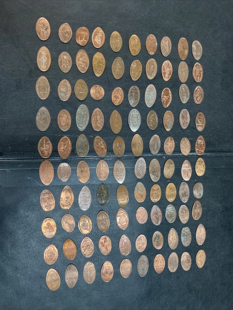 100 Elongated Coins - Lot 248