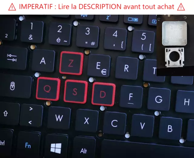 0A2 01 01 Touche Clavier ACER Predator G9 G5 GX 591 592 593 791 792 793