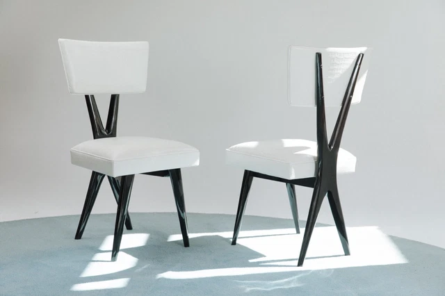 1950's Giuseppe Scapinelli Attributed Brazilian Mid-Century Modern Chair Set