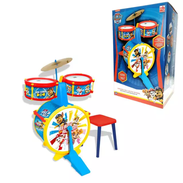 Paw Patrol Drum Set Musical Percussion Instrument Educational Toy NEW BOXED