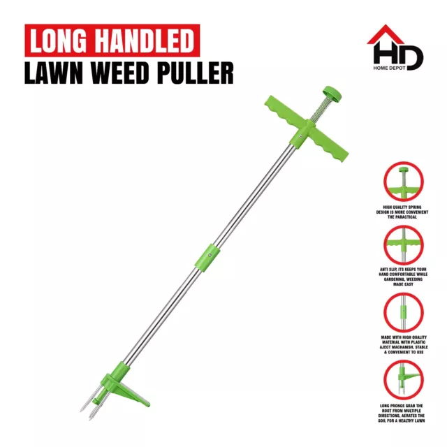 Lawn Weed Puller Remover Twister Weeder Root Twist Pull Hand Killer Garden Tool