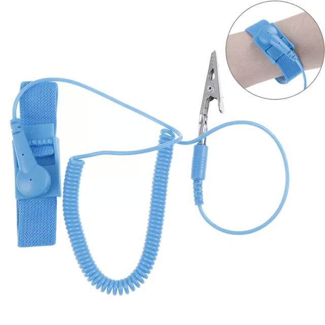 Anti Static Bracelet Electrostatic ESD Discharge Cable Reusable'Wrist Band .pj