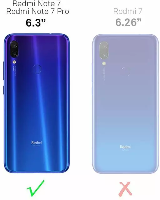 Coque Xiaomi Redmi Note 7 + 2X Vitre En Verre Trempe Housse Etui Transparent 2