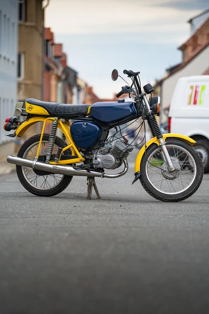 Simson S51 5-Gang Blau Gelb Comfort - diverse Ersatzteile inkl. - guter Zustand