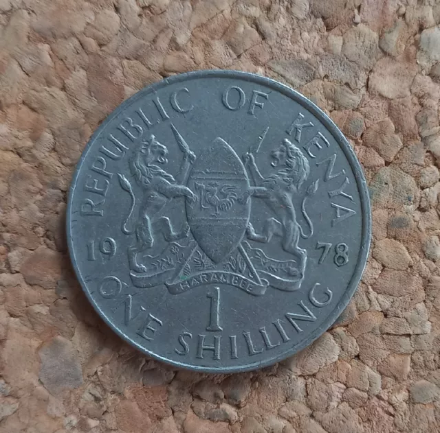 Münze, Kenia, 1 Shilling, 1978,  Mzee Jomo Kenyatta