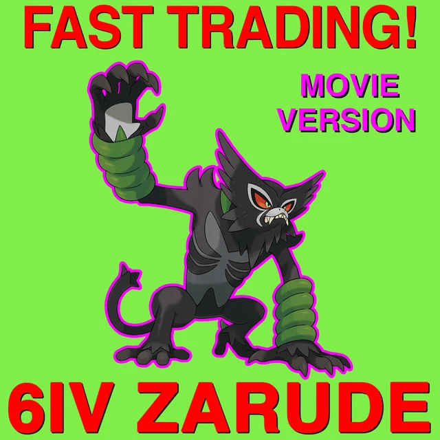 ZARUDE + SHINY CELEBI 6IV Event Pack💚Sword & Shield Pokémon the Movie Coco  FAST