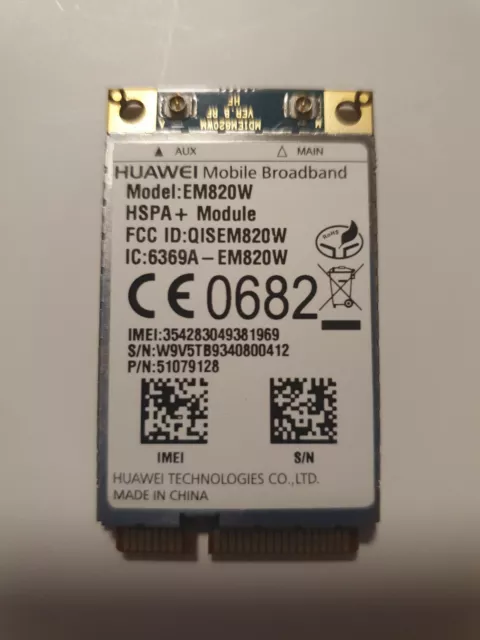 HSPA/UMTS/EDGE Modem Huawei EM820W + GPS Mini PCIe