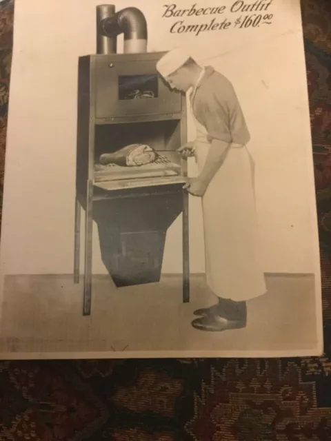 Vintage Photo Advertisement For Barbecue Outfit