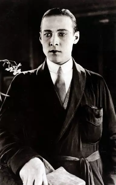 Italian film actor & heart throb Rudolph Valentino in 1920 movie OLD PHOTO