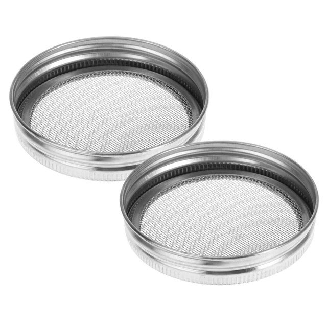 2 pz Coperchio Germinazione Coperchi Germinanti Barattolo Mason Acciaio Inox