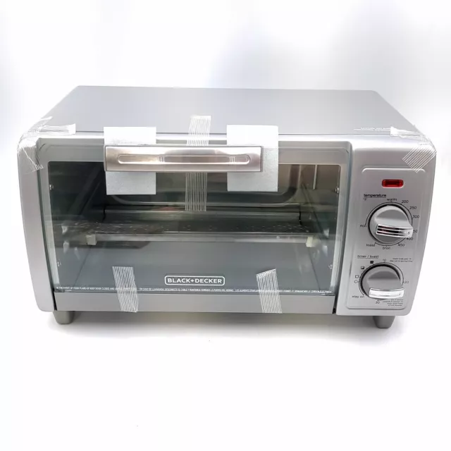 BLACK+DECKER 4 SLICE Toaster Oven Easy Controls Stainless Steel TO1760SS  OpenBox $39.99 - PicClick
