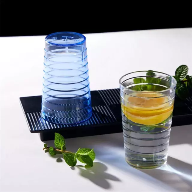 Plastic Tumblers Acrylic Stackable Drinking Glasses Portable Cups Hot