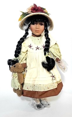 The Emerald Doll Collection Porcelain Doll Rose African American #16052