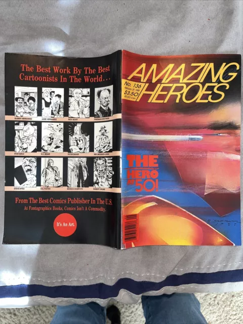 Amazing Heroes #136 VG 1988 Stock Image Low Grade