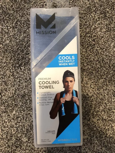 MISSION Lite-Knit Cooling Towel Instant Evaporative Cooling, Lightweight Knit