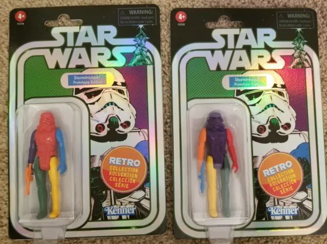 Star Wars Retro Collection Storm Trooper Prototype Edition Lot Of 2 | IN HAND