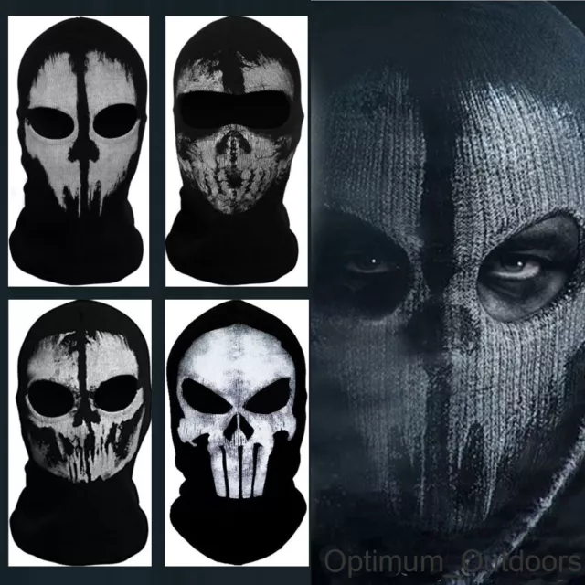 Adult Balaclava LOGAN GHOST FACE MASK SKI HOOD+ACTIVISION CALL OF DUTY DOG  TAGS