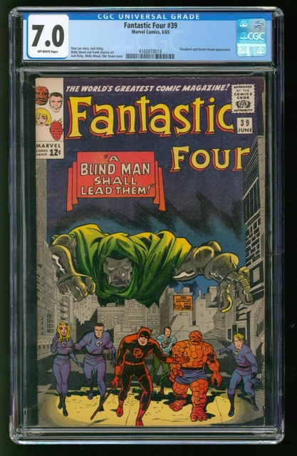 Fantastic Four #39 CGC Daredevil vs Doctor Doom F-VF
