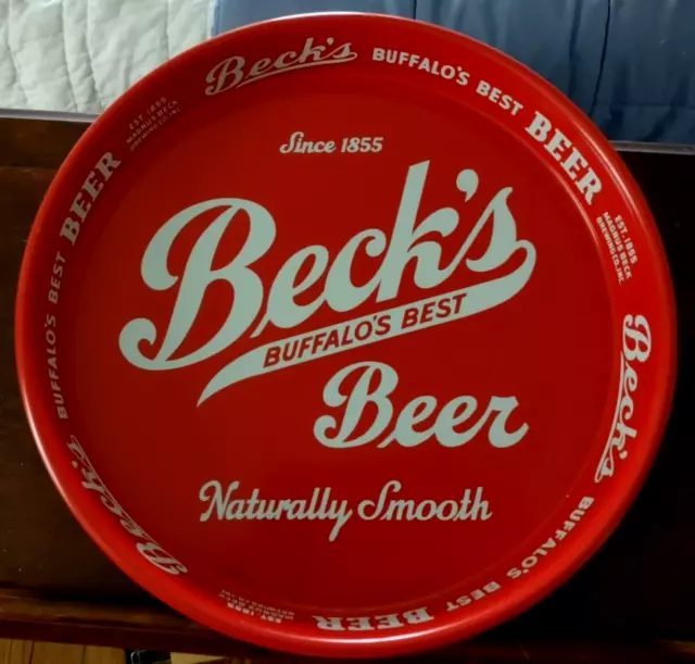 Magnus Beck Brewing Co Buffalo NY Vintage Becks Beer Tray / American Can Co