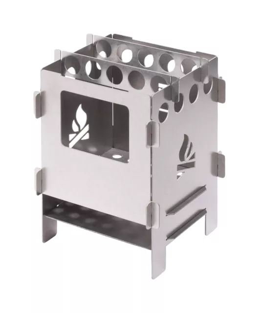 BE Bushbox Titanium Outdoor Pocket Stove