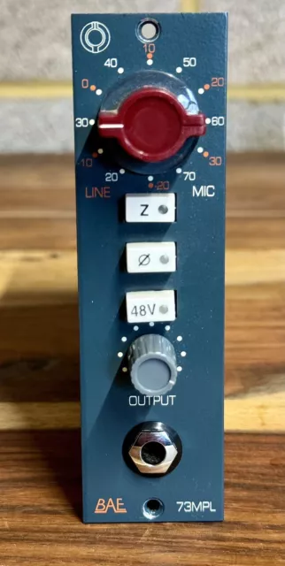 BAE 1073 MPL Neve Preamp 500 series with Carnhill transformers