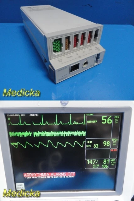 2011 GE 2006171-003 TRAM 451M Masimo Module (ECG,IBP,NBP,CO,SpO2) TESTED ~ 30451
