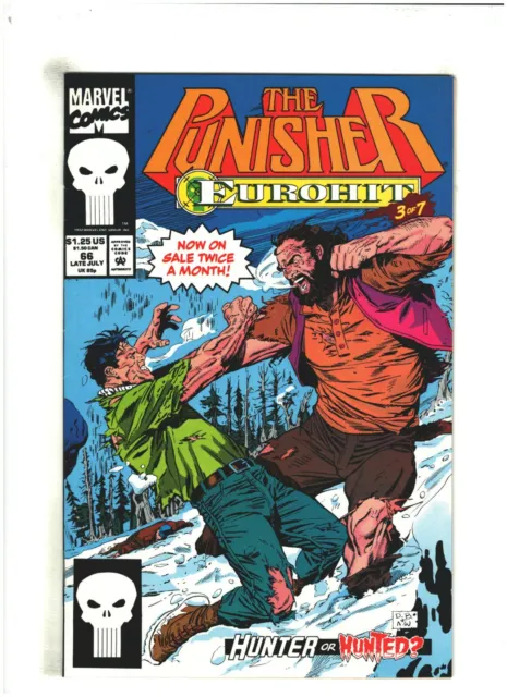 Punisher #66 VF/NM 9.0 Marvel Comics 1992 Eurohit pt.3