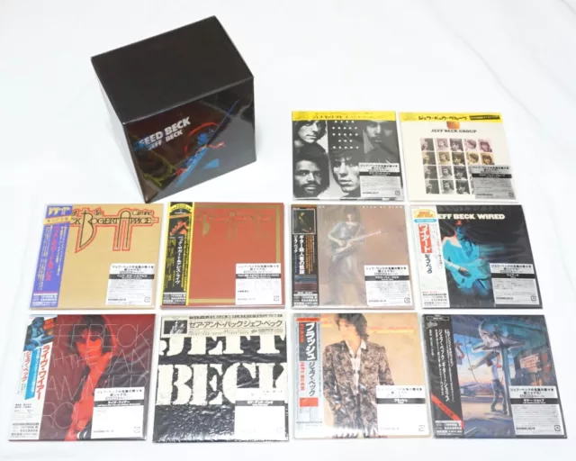 Jeff Beck 10 Titles Set Mini LP CD + Promo Box Replica Paper Sleeve Obi Japan 05