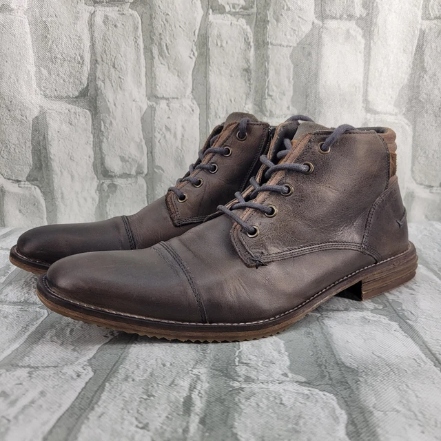 BULLBOXER DIEVER CAP Toe Chukka Boots Side Zip Lace Up Ankle Handcrafted Mens 10 EUR 44 07 PicClick ES
