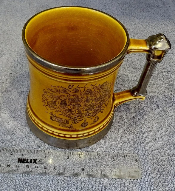 Earthenware Tankard Promoting The County Of Dorset - Sw England (Jurassic Coast)