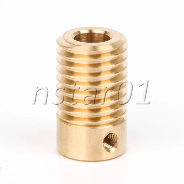 50Sets 50T 0.5 Modulus Brass Color Gear Shaft Gear Wheel Replacement with Screw