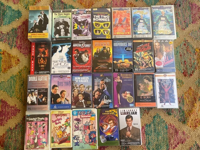 VHS Movie Tapes - Bulk x 26 titles - Pick Your Own