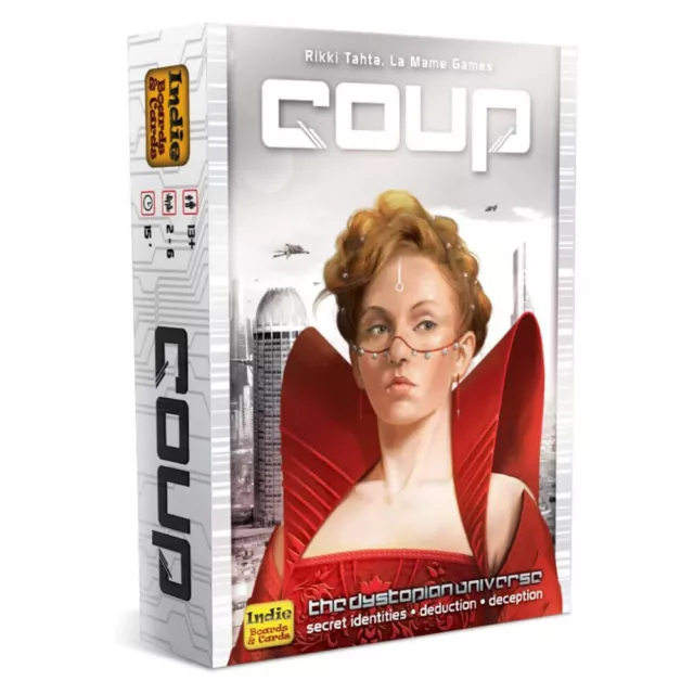 NEW Indie Boards and Cards Coup (The Dystopian Universe) Family Party Card Game