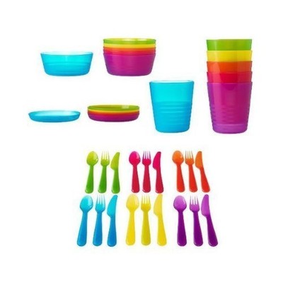 Ikea Enfants Plastique Ensembles Couverts Tasses Plaques Bols Bebe Fete Eur 21 02 Picclick Fr