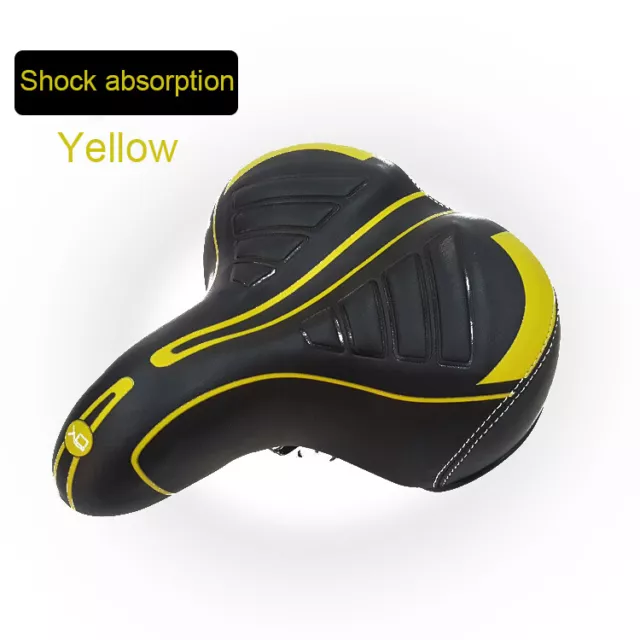 Extra Wide Comfy Cushioned Bike Seat Soft Padded Bicycle Gel Universal Saddle