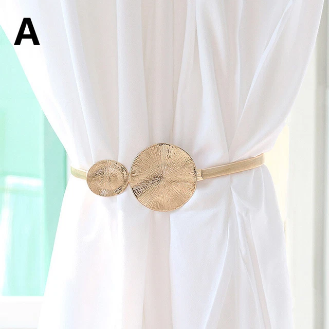 Curtain Buckle Tiebacks Pearl Crystal Magnetic Tie Back Clips Holdbacks Home Dec