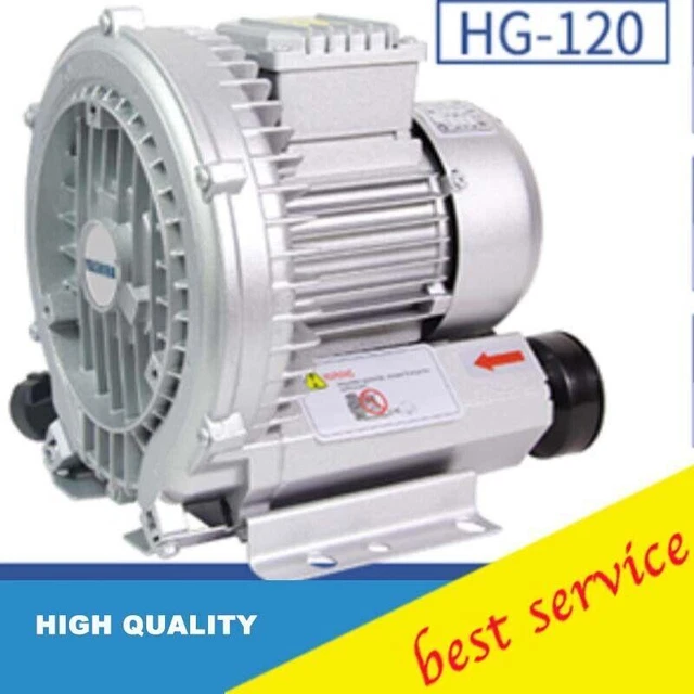 Ring Blower Air Pump Cnc Router Vacuum Pump Blowing Dust Vortex Pump HG-120 220v