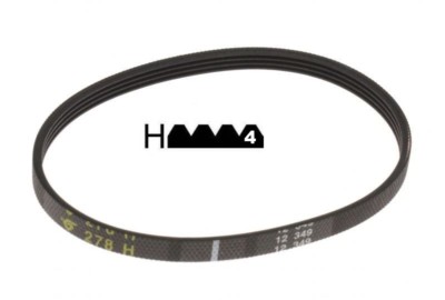Thomson Courroie Turbine 278H4 4PHE278 poly v  278mm Lave Linge Seche 57x0381 A278H 