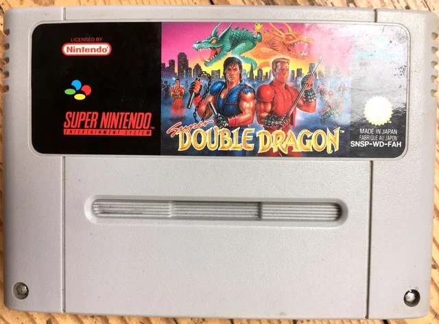 Cartouche Seule Super Double Dragon 100% Originale Nintendo Snes Pal Fah Jeu