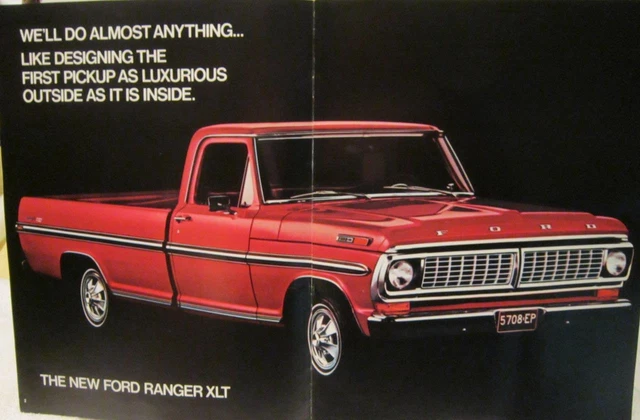 1970 FORD RANGER Pickup Truck Sales Brochure Original Mint Condition £ ...