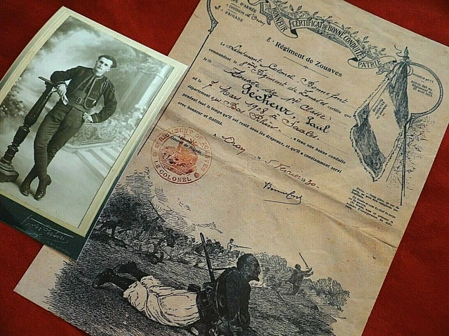 Diplôme De Tir France 1912 - Militaire Armée - Zouave Artillerie Infanterie - Original
