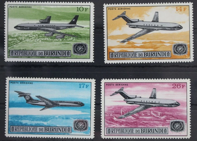Burundi 374A-377A postfrisch Flughafen Bujumbura #WW013