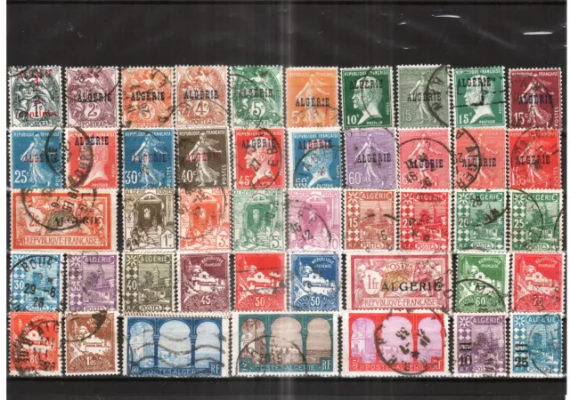 Algeria  1924/58 - Lot of 220 Used  stamps - French Colony Stamps - good values