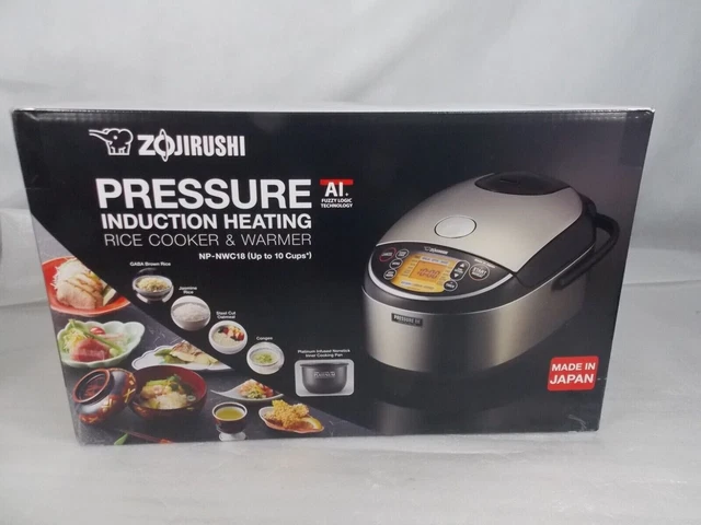NIB Zojirushi NP-NWC18XB Pressure Induction Heating Rice Cooker 10-Cup USA Ship! NIB Zojirushi NP-NWC18XB Pressure Induction Heating Rice Cooker 10-Cup USA Ship!