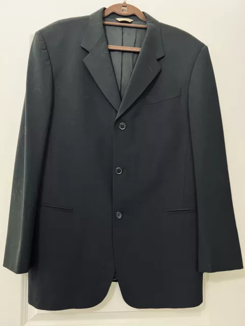 Donna Karan Signature Men’s Sport Coat Blazer Black Size 42 3 Button