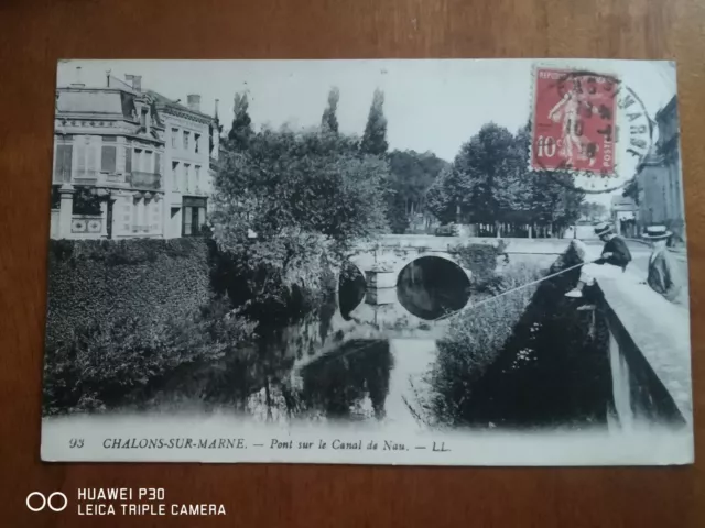 CPA - 51 - CHALONS-SUR-MARNE - Pont sur le Canal de Nau