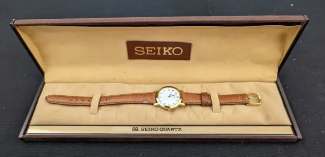 Orologio SEIKO Quartz  mai indossato! come nuovo con scatola cassa placcata oro