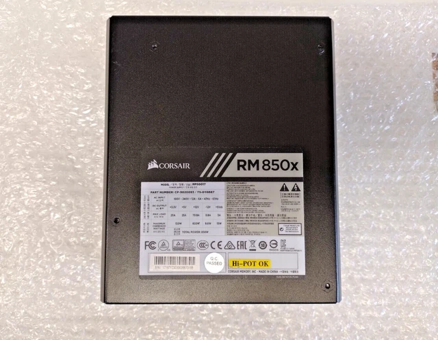 Corsair RM850x - 850 Watt 80 PLUS Gold Modular Power Supply - CP-9020093