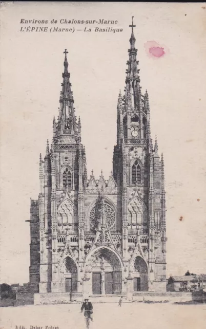 CPA 51 L'EPINE (Marne) La Basilique Environs de Chalons sur Marne carte Rare