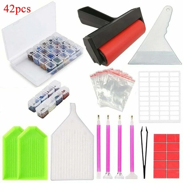 Diamant Malen Werkzeuge Box 5D Zubehör DIY Kunst Handwerk Stift Handarbeit Set